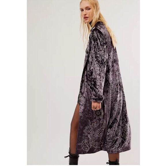 Free People‎ Understated Leather Fortune Duster XS $698 New With Tags - Picture 2 of 13
